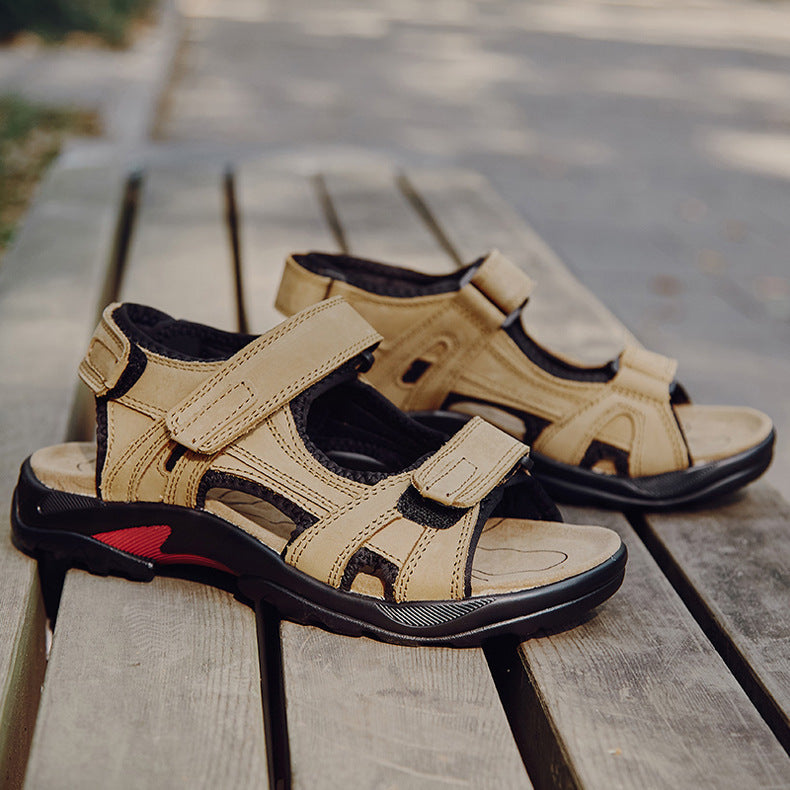 Leder-Sandale im römische Stil für Strand und Freizeit