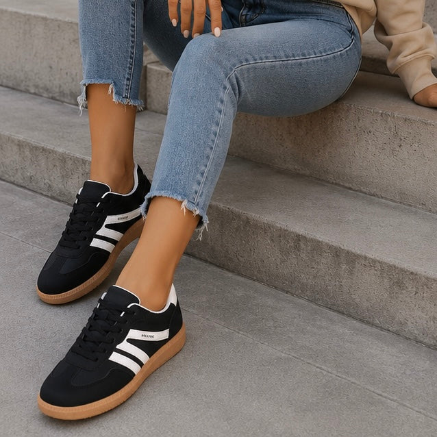 Slip-On Loafers für de Früehlig mit flacher Sohle, weichem Komfort und liechtem Design