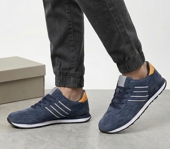 Sportlichi Casual-Herreschueh us Leder